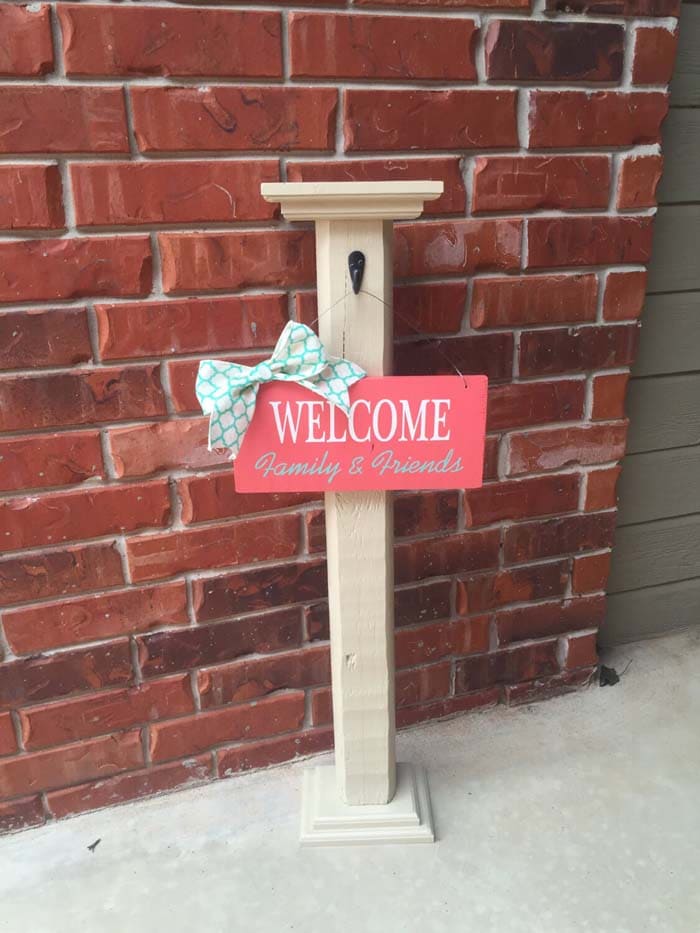 24 beautiful welcome sign ideas for your front porch - 85