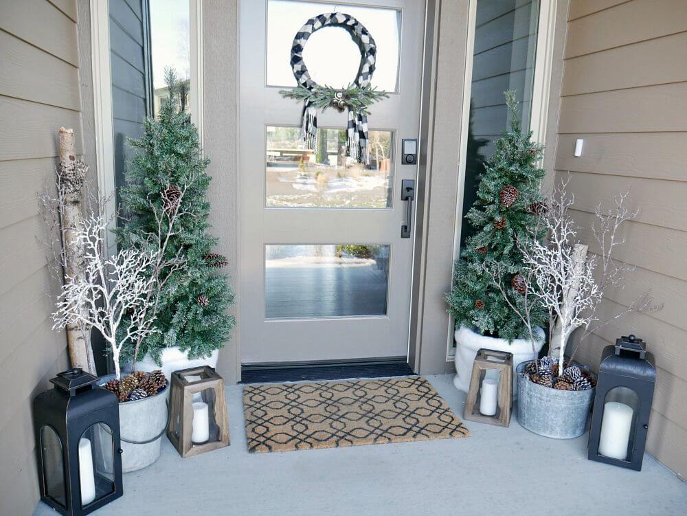 Beautify your front porch with 43 amazing winter decorating ideas - 285