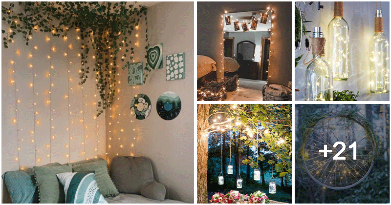 26 DIY Fairy Light To Decor Home And Garden
