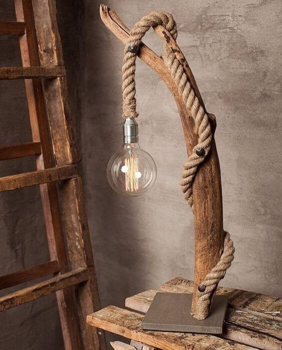 24 inspirational DIY ideas for lamps and chandeliers from old household items - 165