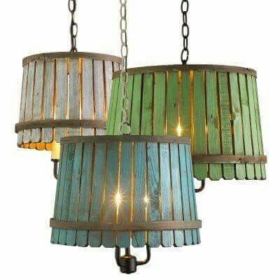 24 inspirational DIY ideas for lamps and chandeliers from old household items - 171