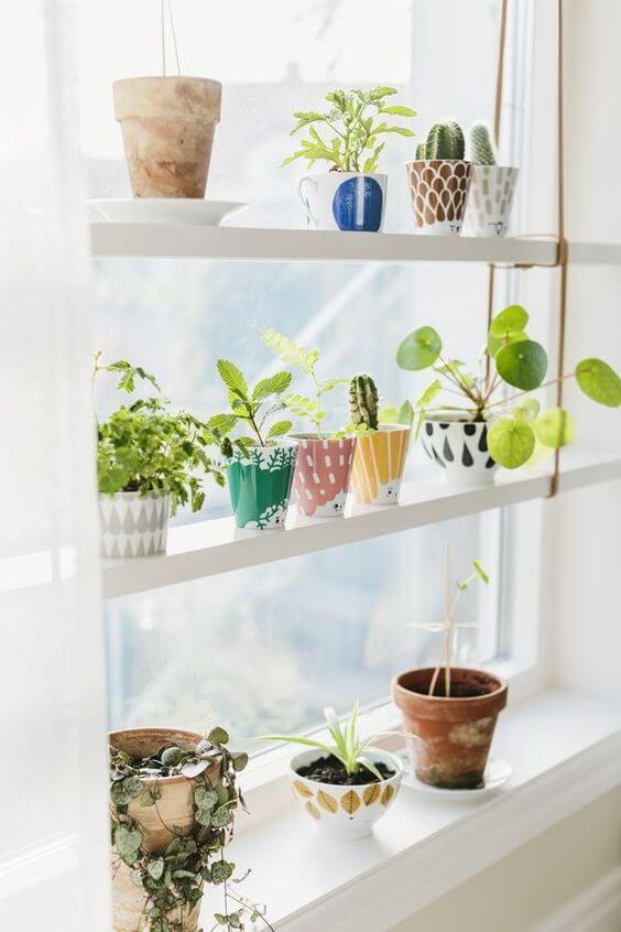 25 simple and easy ideas for decorating the windowsill - 165
