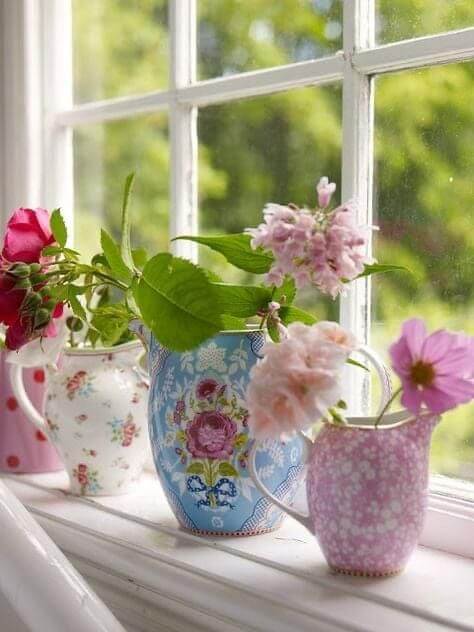 25 simple and easy ideas for decorating the windowsill - 183