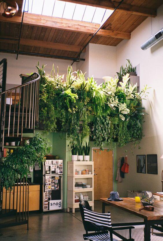 34 eye-catching stair decor ideas with plants - 241