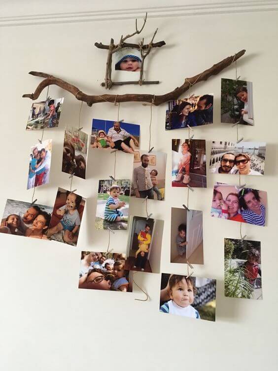 24 creative DIY ideas for displaying family pictures - 165