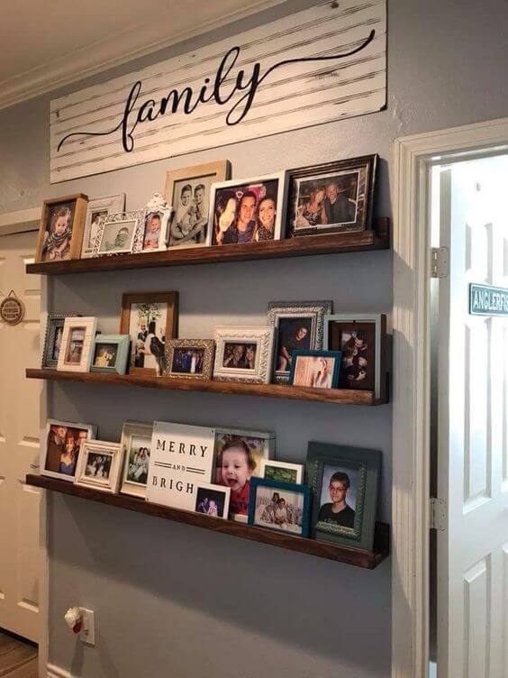 24 creative DIY ideas for displaying family pictures - 191