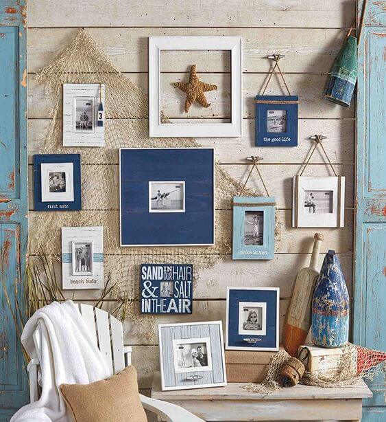 30 DIY beach themed home decorating project ideas - 221