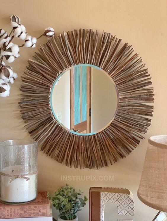 22 DIY mirror frame ideas that you can easily make at home - 163