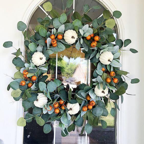 27 DIY ideas for natural fall wreaths - 179