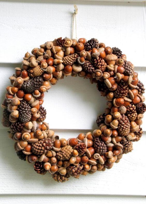 27 DIY ideas for natural fall wreaths - 195