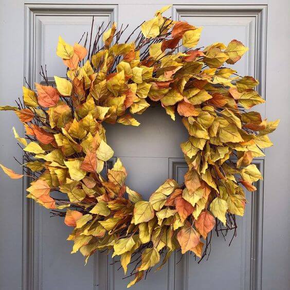 27 DIY ideas for natural fall wreaths - 209