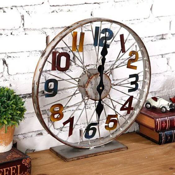 25 unique DIY ideas for faux wall clocks to decorate your home - 183