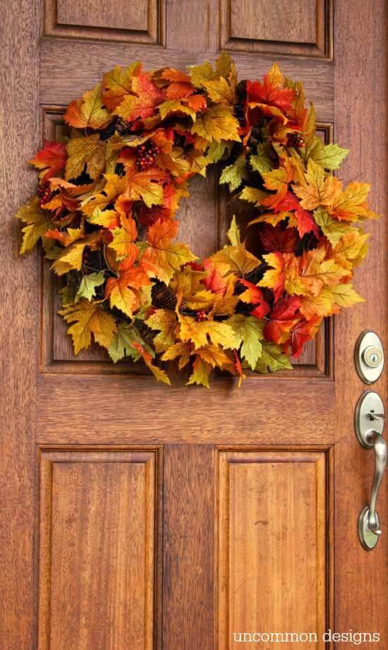 23 easy to make fall wreath ideas - 179