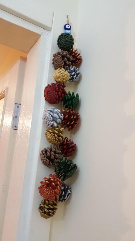 27 beautiful pine cone crafts to decorate your home - 175