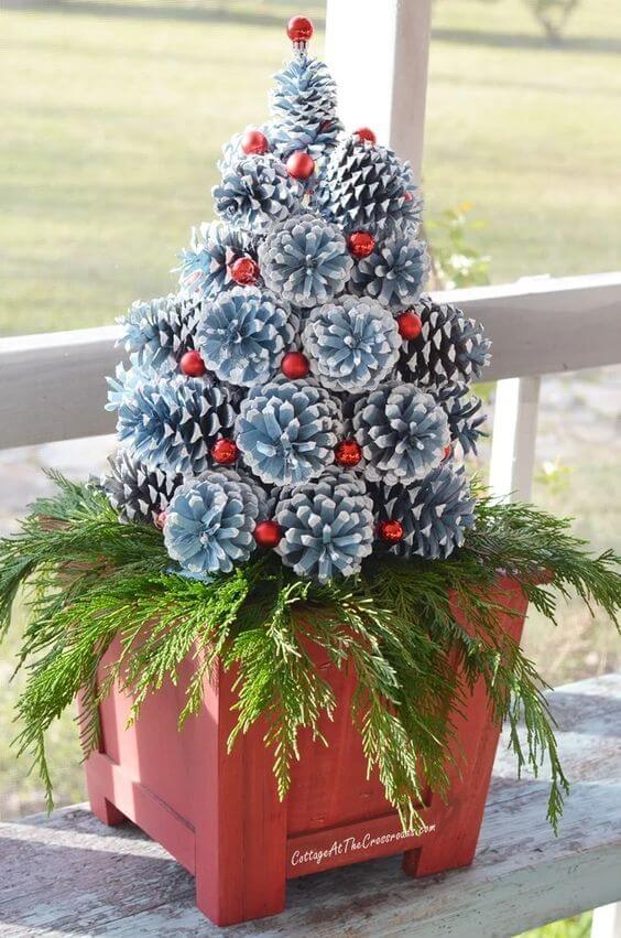 27 beautiful pine cone crafts to decorate your home - 179
