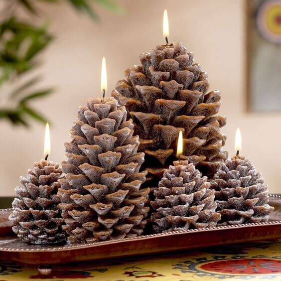 27 beautiful pine cone crafts to decorate your home - 189