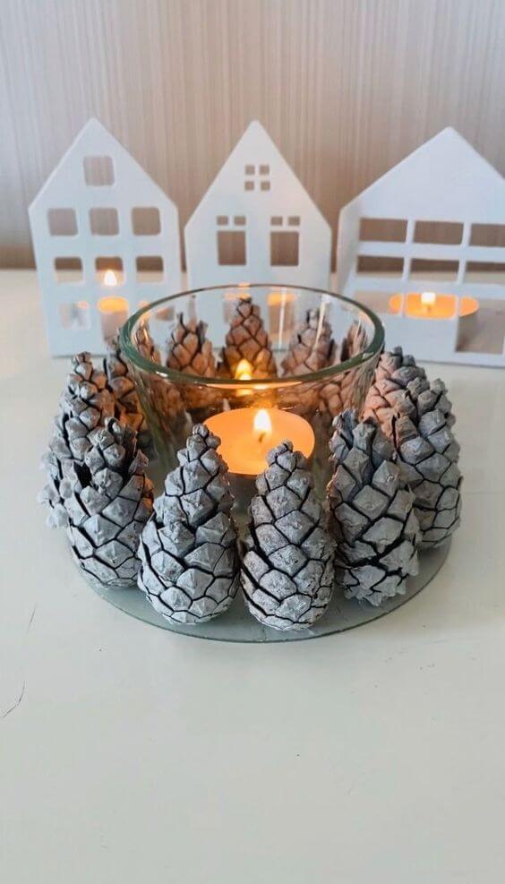 27 beautiful pine cone crafts to decorate your home - 205