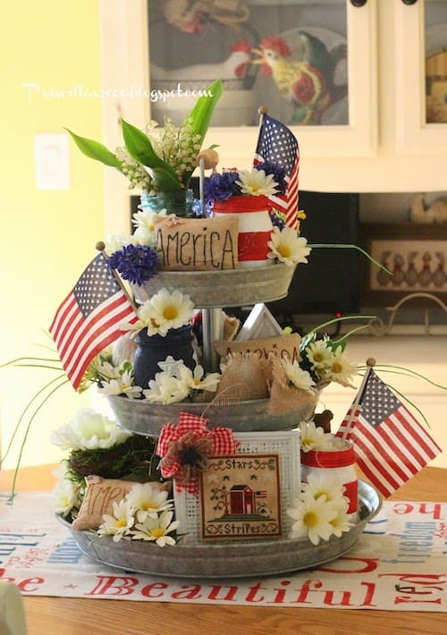21 Attractive Summer Decorating Ideas for Tiered Trays - 85