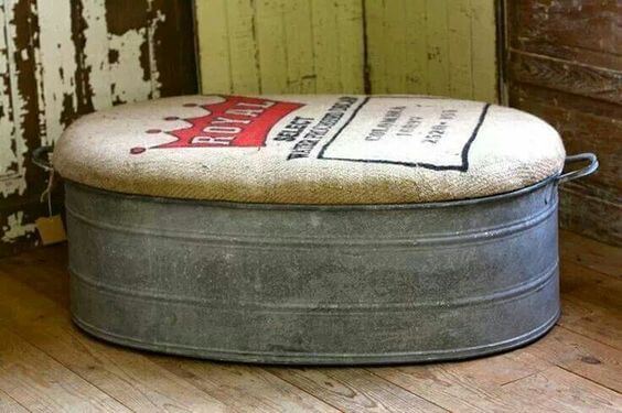Creative Ottoman DIY Ideas from Recycled Items - 135
