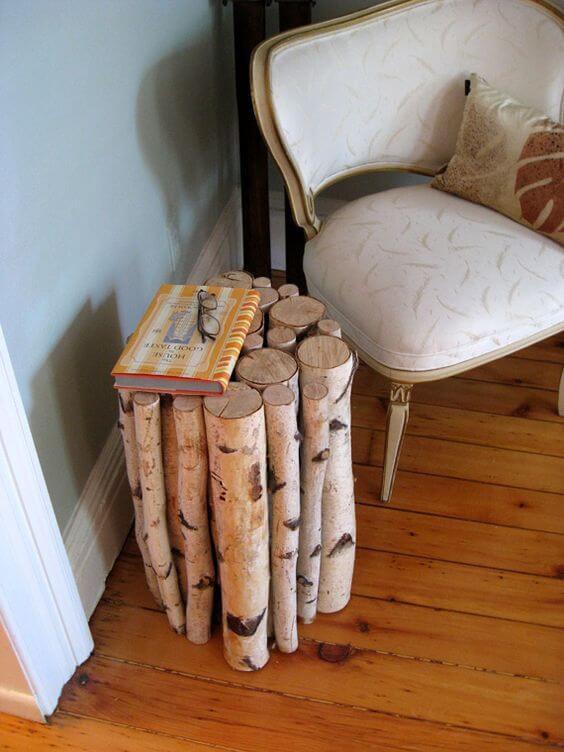 22 DIY home decorating ideas with birch trunks - 149