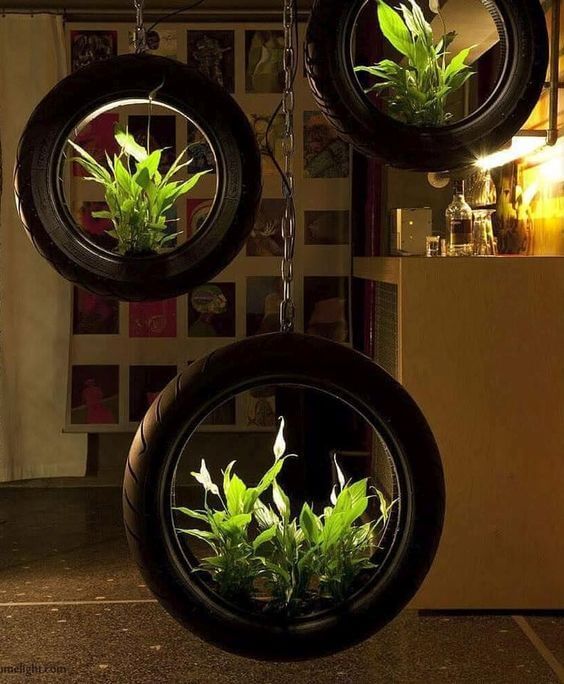 Easy to Make Old Tire Home Decor Ideas - 115