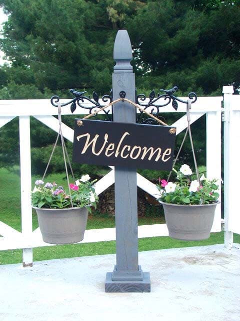 24 beautiful welcome sign ideas for your front porch - 75