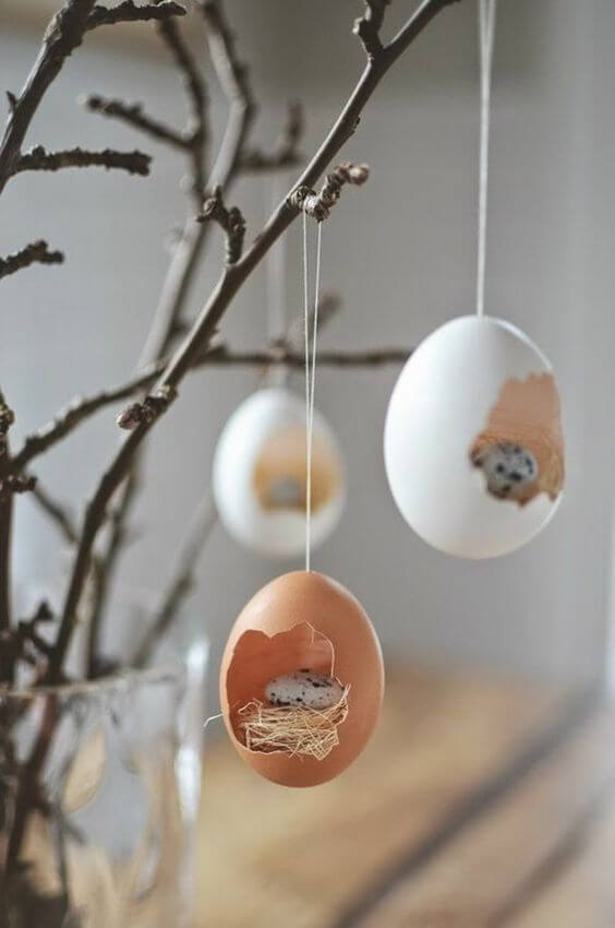 Funny eggshell craft ideas to decorate your home - 135