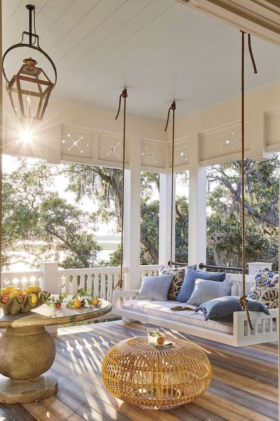 24 beautiful hanging swing ideas to relax - 79