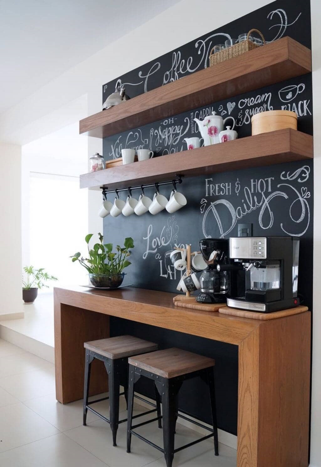 22 coffee cup holder ideas to declutter your kitchen - 71