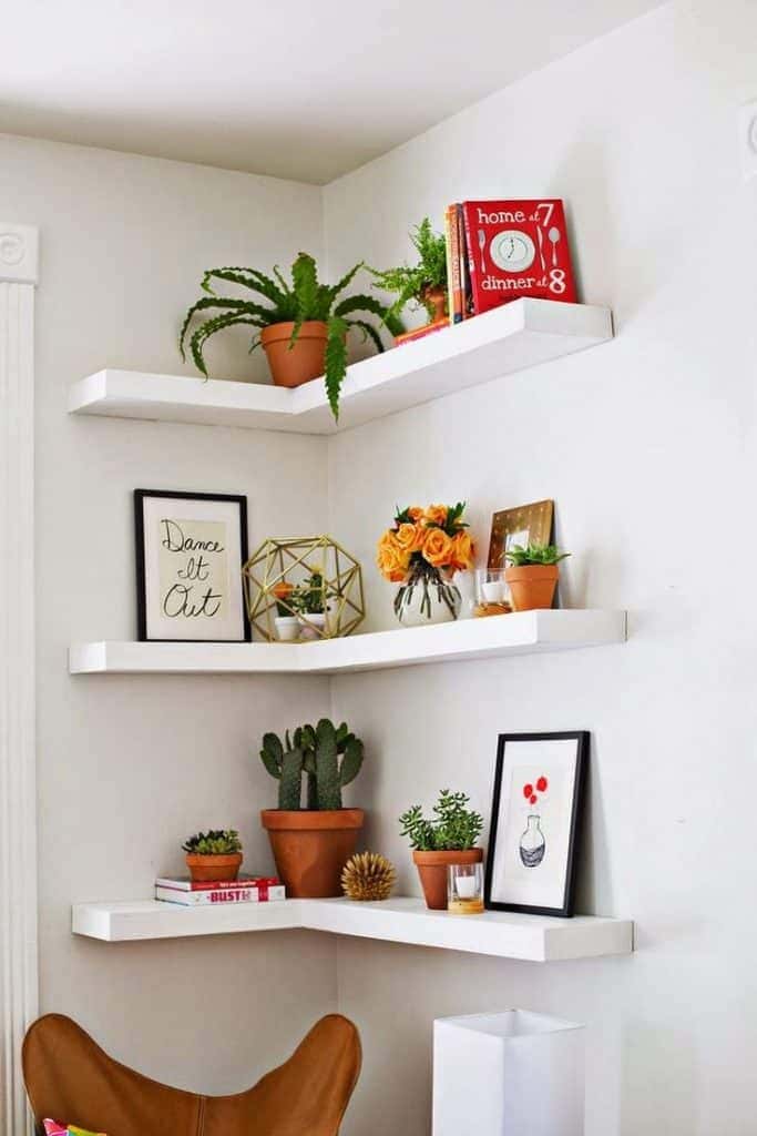 Clever corner shelving ideas to use little space efficiently - 77