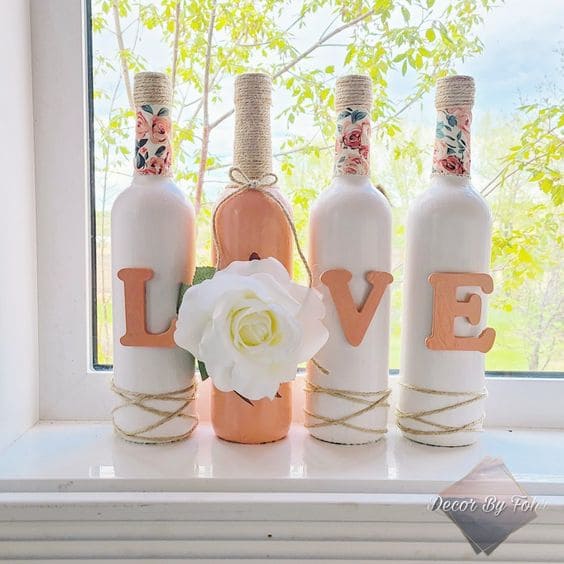 Awesome DIY bottle projects to decorate your home - 7