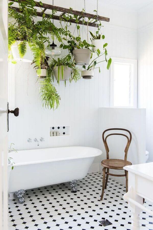 33 adorable ideas for plant shelves in the bathroom - 239