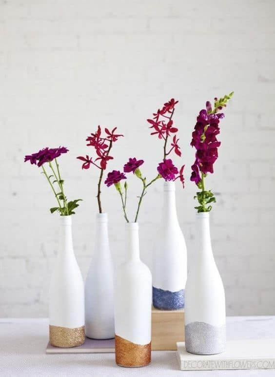 21 ideas for recycled DIY flower vases - 149