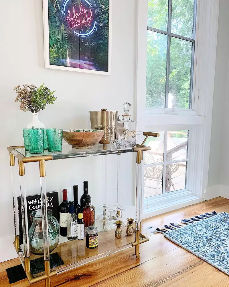 Stunning bar cart ideas to add cool style to your home - 75