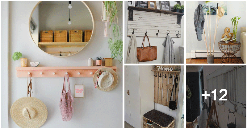 17 Stylish Entryway Coat Rack Ideas You Can Make In Less Than 1 Hour
