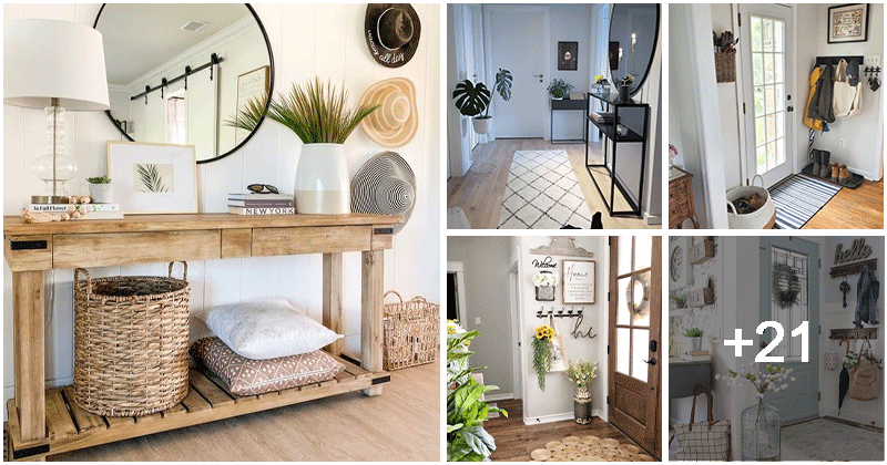 26 attractive decoration ideas for the entrance area