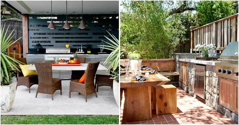 Dreamy Outdoor Kitchen Ideas For Those Who Love Nature