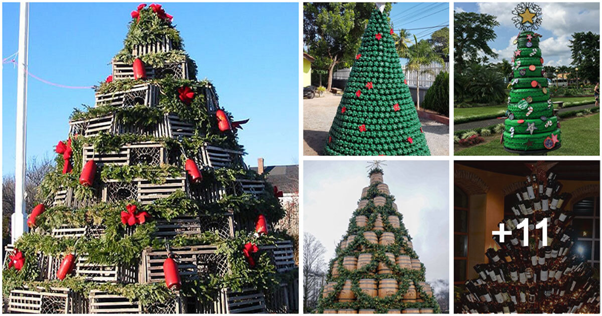 Strange DIY Backyard Christmas Tree Ideas For An Impressive Look