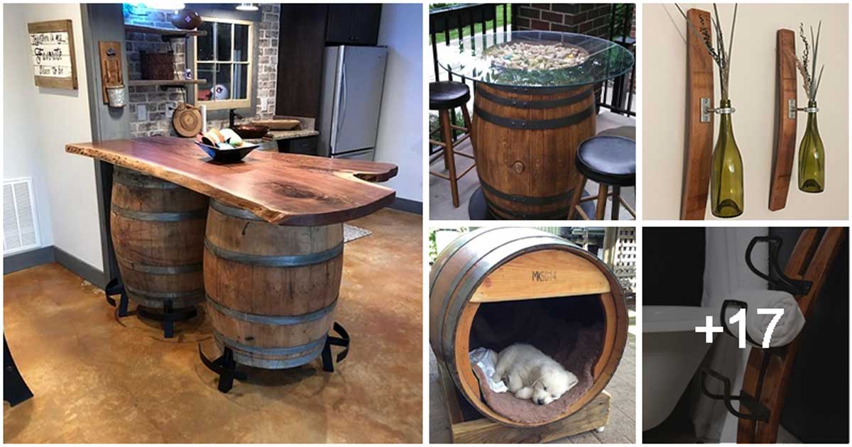 Useful Recycled Wine Barrel Ideas For Decorating Your Home
