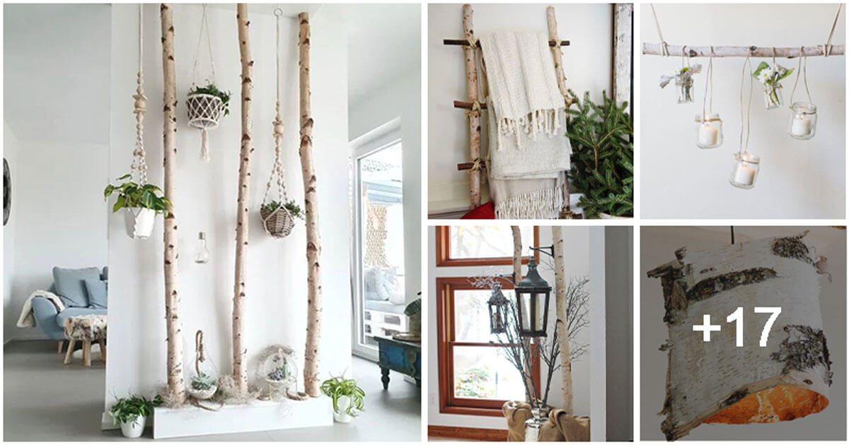 22 DIY Home Decoration Ideas with Birch Logs