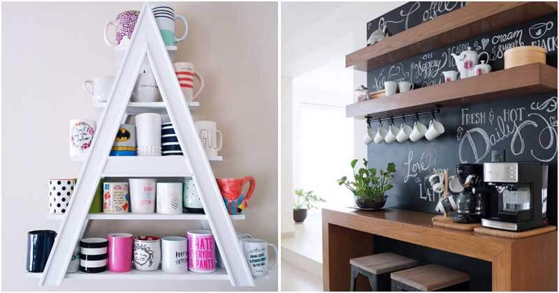 Coffee Mug Holder Ideas To Keep Cleaning Your Kitchen From Clutters