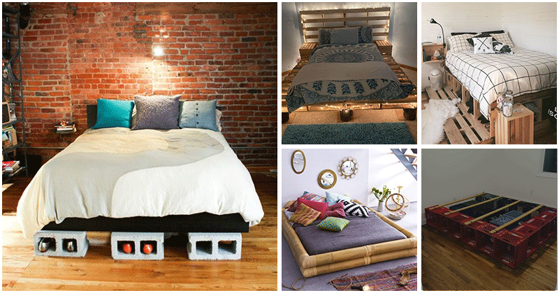 Crazy DIY bed frame ideas that you can easily make at home