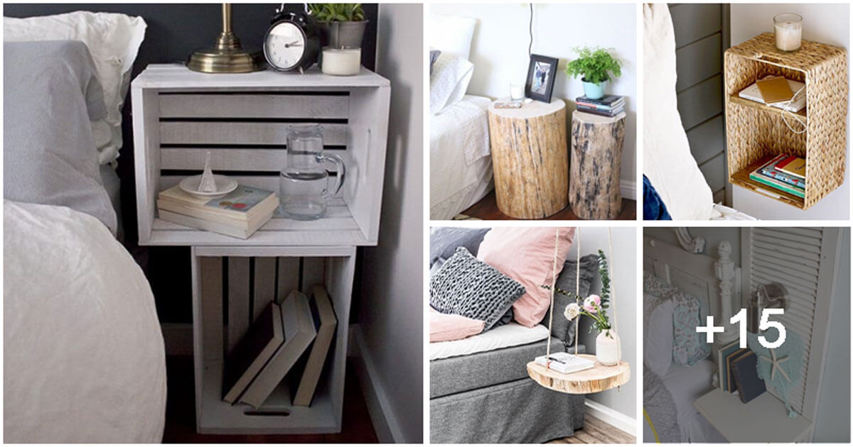 20 Brilliant and Cheap Nightstand Ideas