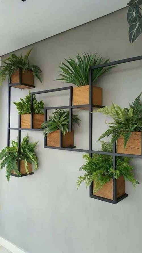 Charming wall decoration ideas with lots of greenery and plants - 19