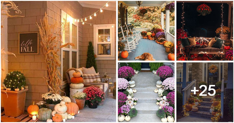 30 beautiful porch decorations for fall