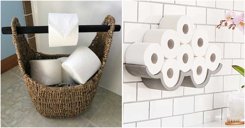 25 unique toilet paper holder ideas