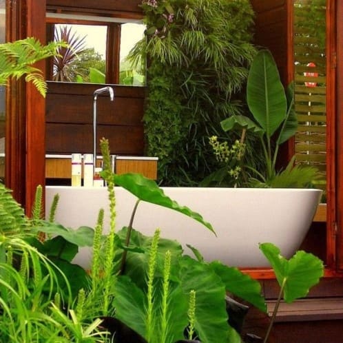 30 Refreshing ideas for bathroom decor with plants - 77