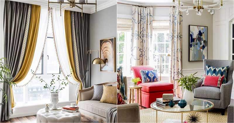 20 Creative Living Room Curtain Ideas
