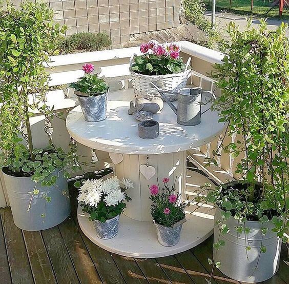 25 ideas for recycled cable spools for your home and garden - 201