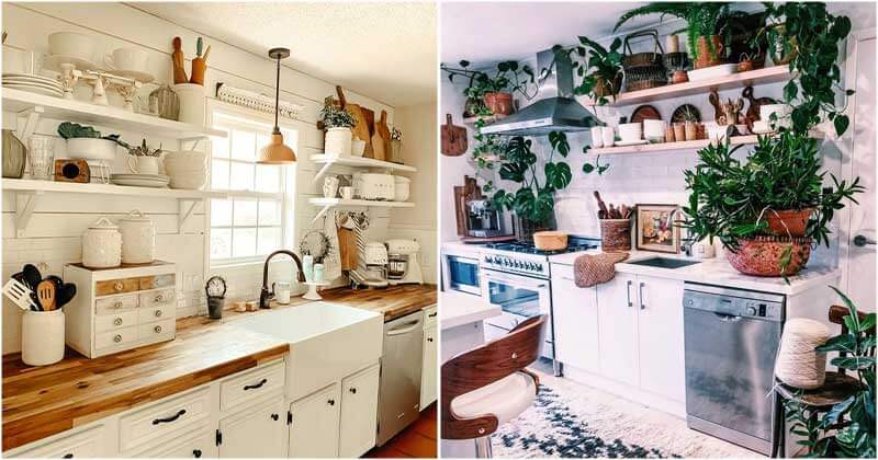 30 Awesome Ideas To Make Kitchen Shelves